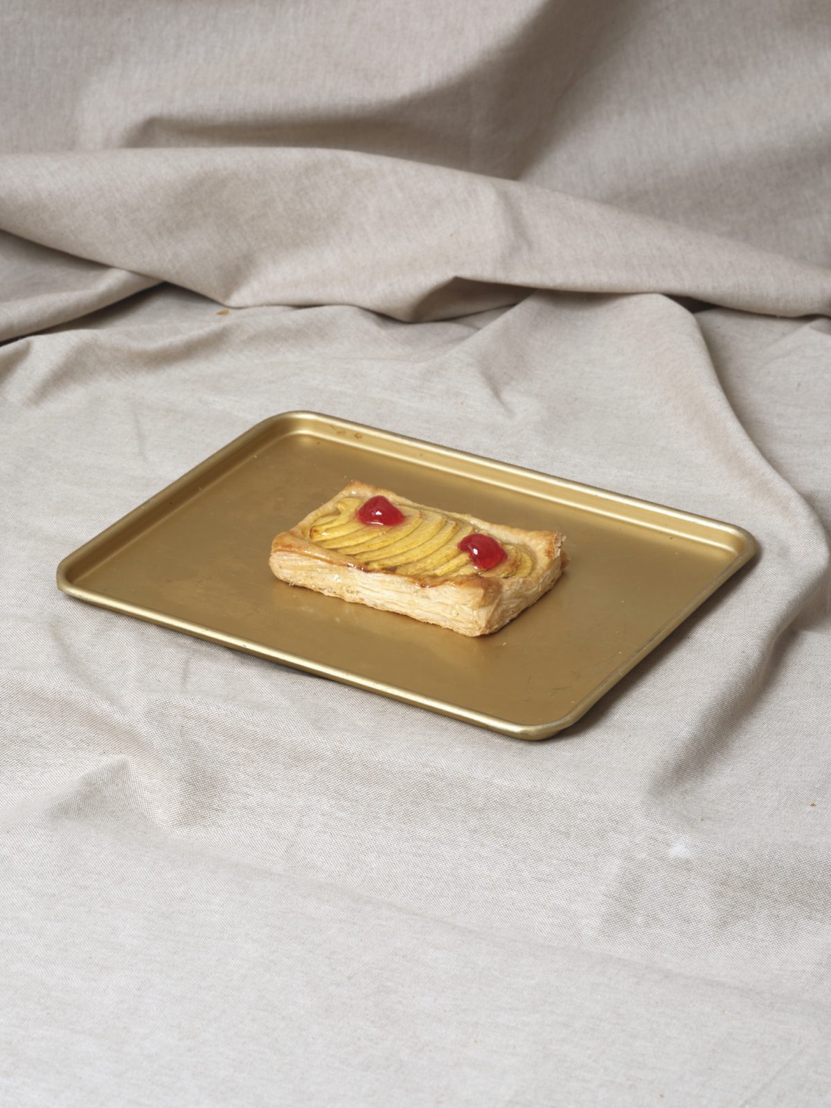 Porción de tarta de manzana